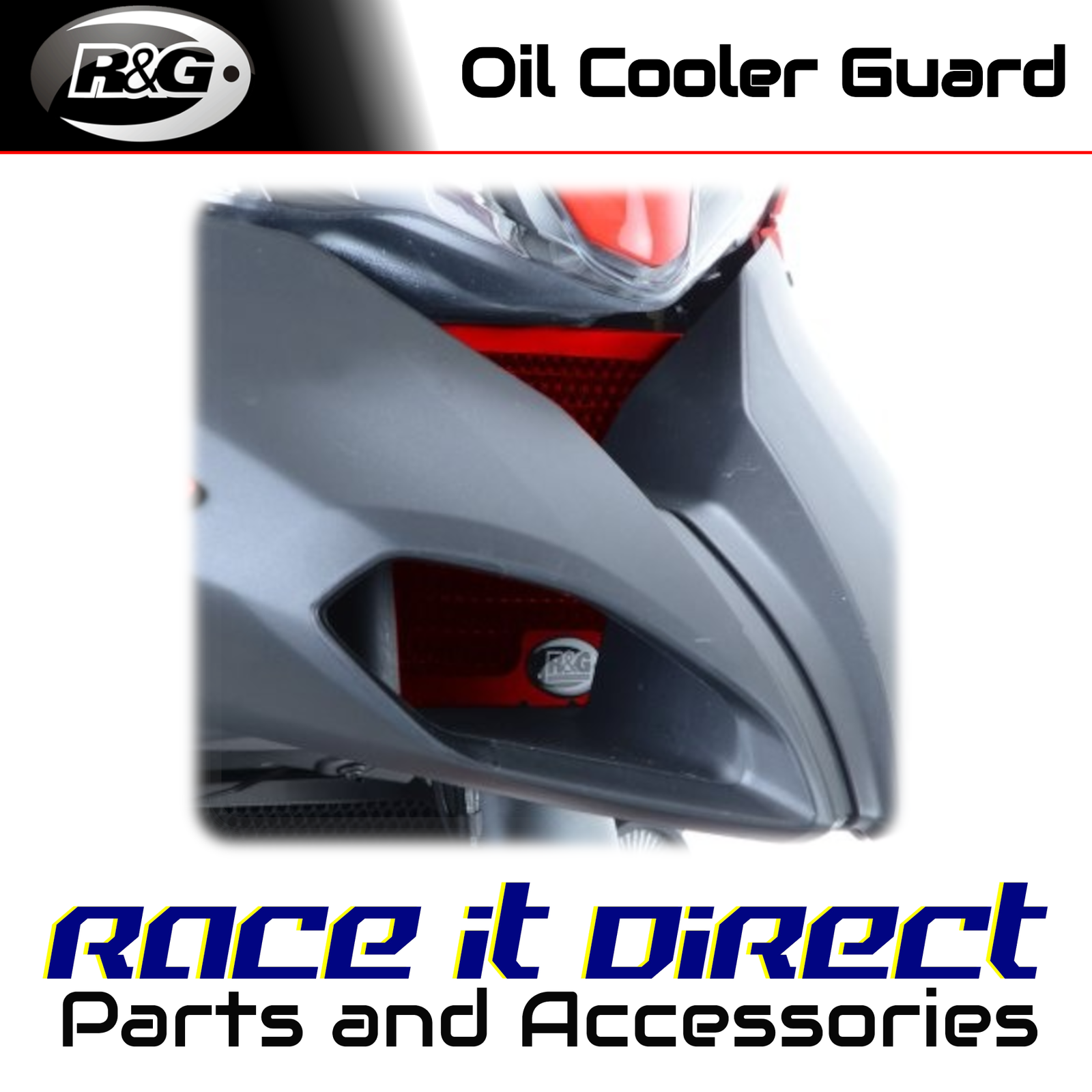 Oil Cooler Guards for Ducati Multistrada 1200 2010-2014 Red R&G