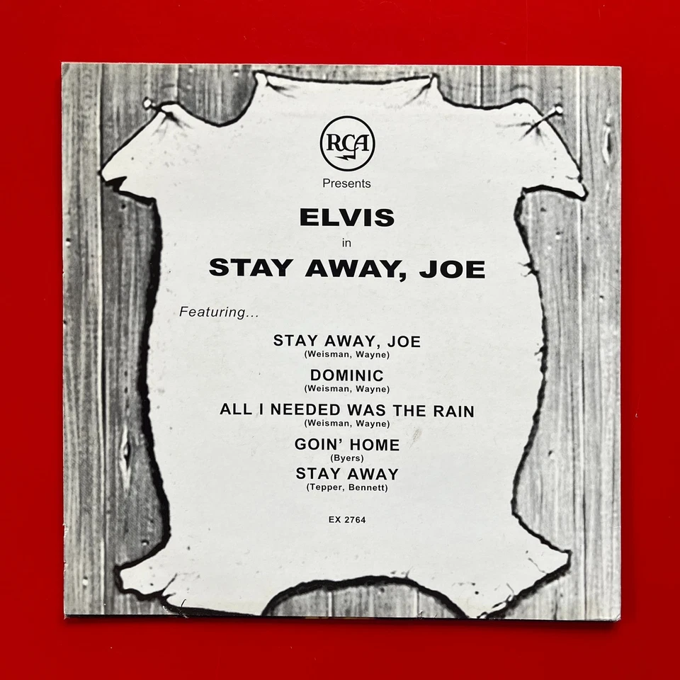 ELVIS PRESLEY  ·  STAY AWAY, JOE  ·   EP  ·  2001   RCA ‎– EX 2764 - Bild 2 von 4