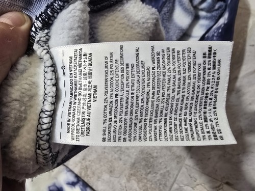 Vans Comfycush Tie Dye Pullover Crewneck Sweatshirt Mens Sz 2XL Blue/White/Black - Picture 8 of 10