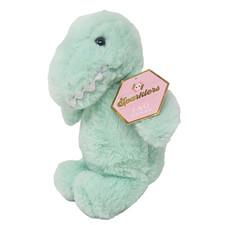 FAO SCHWARZ Sparklers Green Dinosaur Plush Soft Toy Stuffed Animal 9" NEW