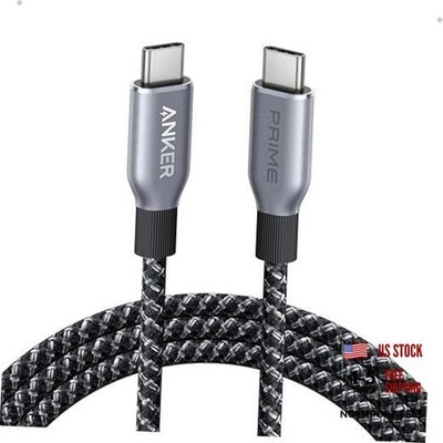 Anker Prime USB C to USB C Cable, 240W Fast Charging Cord, Upcycled-Braided 6FT