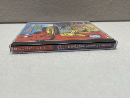 Clifford the Big Red Dog 3 PC LOT Games Ages 4–6 Reading Math Thinking Vintage - Picture 6 of 17