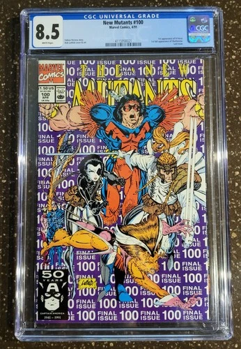 1991 New Mutants #100 CGC Graded 8.5 Very Fine+ Marvel Comic First X-Force