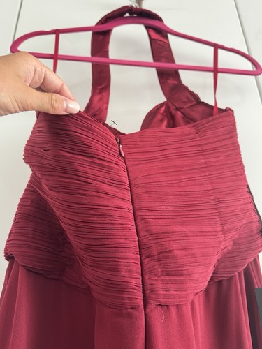 Ever Pretty BNWT burgundy halterneck evening dress UK 14 - Picture 7 of 21