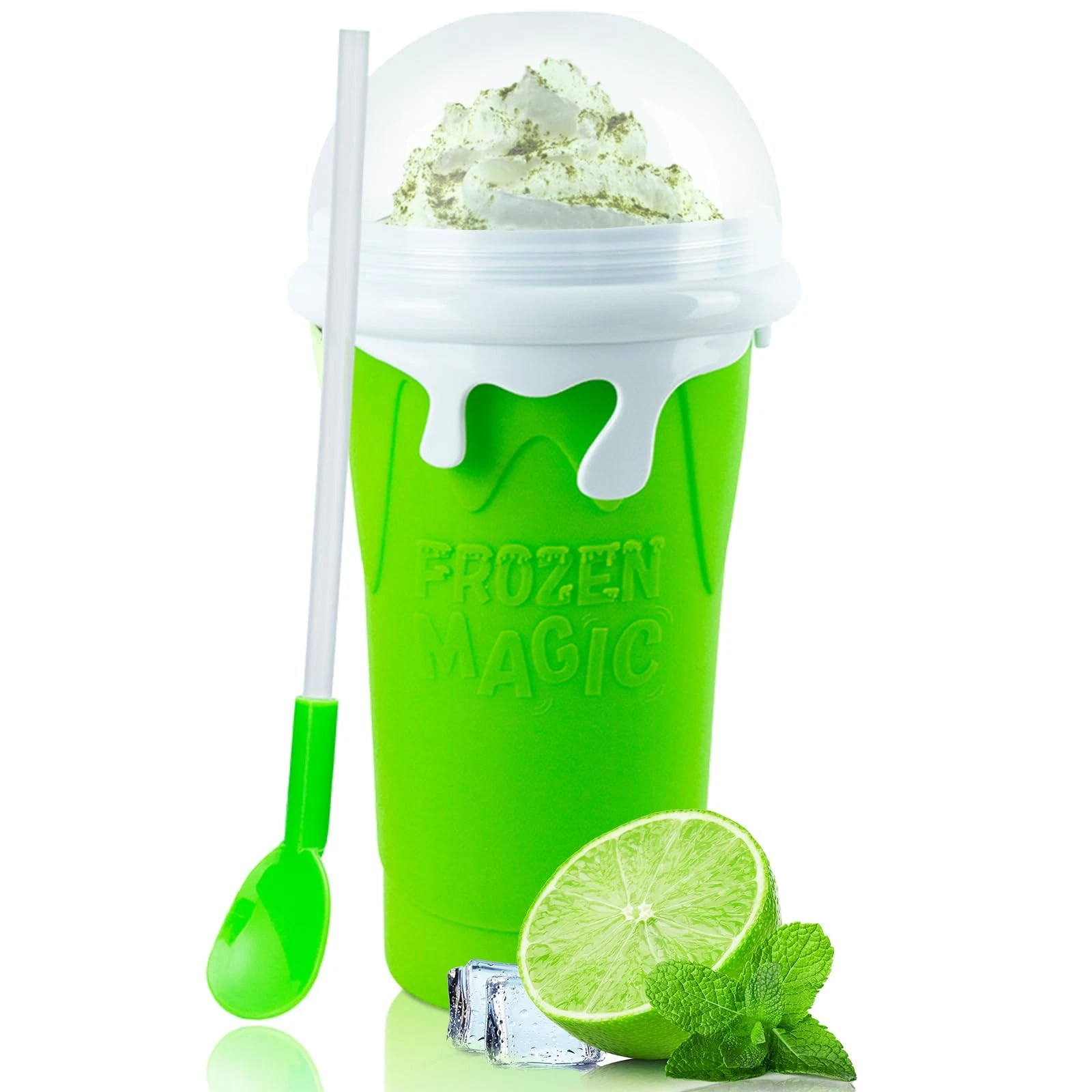 Large Slushie Cup 500ml,Frozen Slushy Cup Maker,DIY Homemade Ice Cream,Milk S...