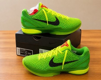 Nike Zoom Kobe 6 Protro Grinch DS Size 11.5 CW2190-300