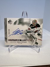 Jesper Wallstedt Future Watch Rookie Auto /599 SP Authentic #103 RC UD 2024-25