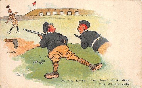 Lot 88 military uk comic soldiers the firing range tom b artist signed england