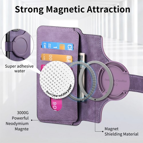 For iPhone 15 14 13 12 Vintage Magsafe RFID Blocking Leather Wallet Flip Case - Picture 77 of 84