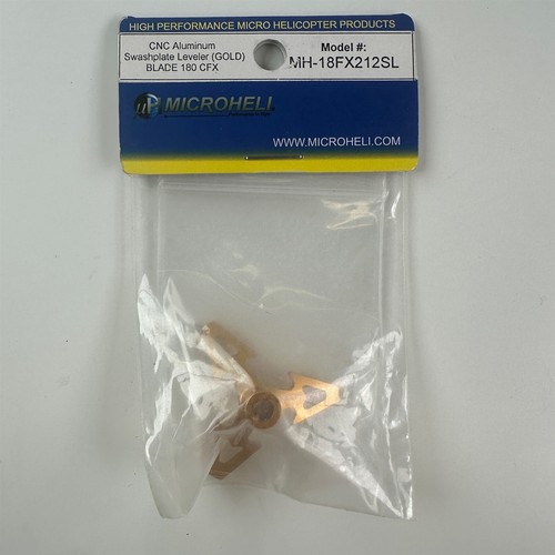 Microheli MH-18FX212SL Blade 180 CFX Gold CNC Aluminum Swashplate Leveler NEW