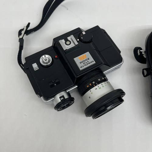 Minolta 110 Zoom SLR Camera With Carry Case Untested / For Parts - Imagen 2 de 13