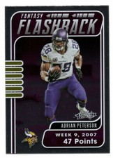2020 Panini Absolute Football Fantasy Flashback Adrian Peterson Insert Card