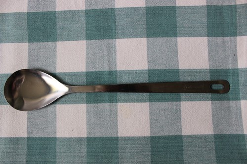 Coleman Edelstahl 15,5" langer Griff Rührlöffel Servierstück hängender Schlitz