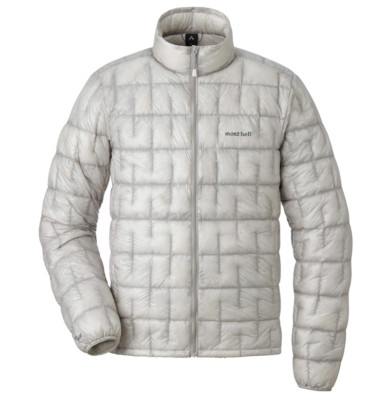 Mont-bell Plasma 1000 Down Jacket Men's Lightweight Light Gray White US L-size