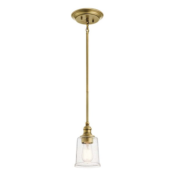 HäNgeleuchte Deckenlampe Pendellampe Stahl Glas Messing D 12,7 Cm Esszimmerlampe-image