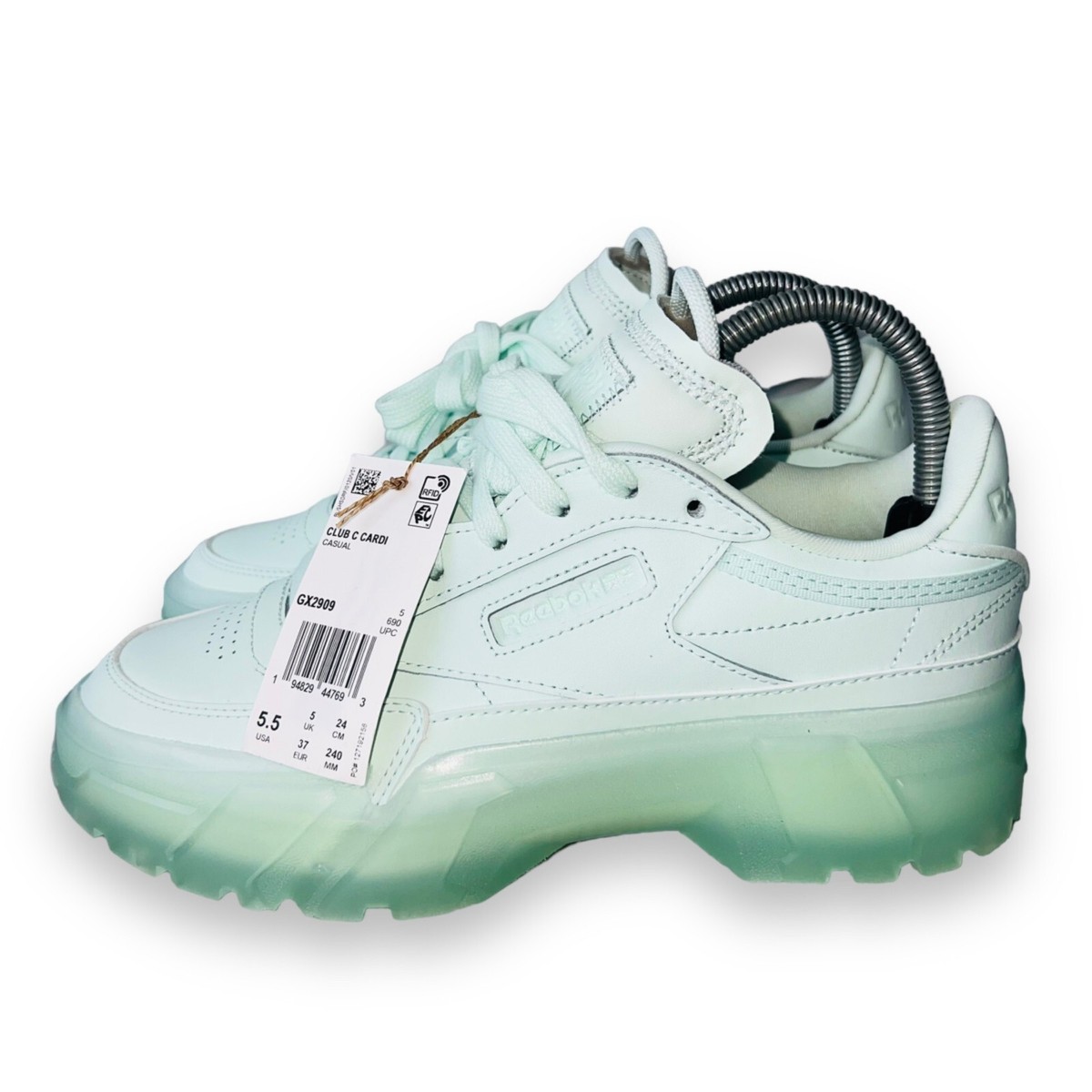 Reebox Club C x Cardi B Aqua Dust Platform Sneakers GX2909 Youth