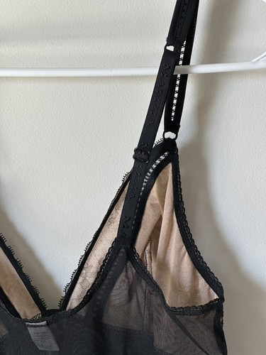 $210 La Perla Spirit Of The Heart Black Lace Chemise Slip Size Medium - Picture 5 of 8