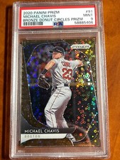 2020 PANINI PRIZM BRONZE DONUT CIRCLES /25 MICHAEL CHAVIS PSA 9