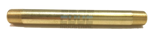 BRASS NIPPLE 1/8" X 1/8", 3-1/2" LENGTH, MALE NPT MNPT FUEL/AIR/WOG
