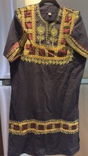 Vintage Embroidery Traditional Palestinian Heritage Thob Dress Handmade