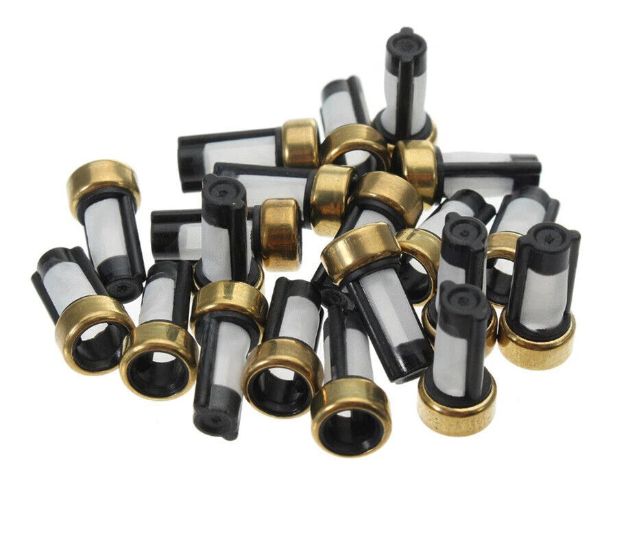 Filtro micro cesta inyector de combustible para automóvil de 100 piezas para kit de reparación de inyector ASNU03C Foto 3 de 4