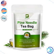 42Pcs Pine Needle Tea Bags Improve Sleep Lower Blood Pressure Healthy Herbal Tea
