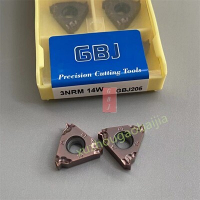 3NRM 14W GBJ205 10pc Carbide internal thread turning insert 16IR 1.814mm IC 3/8