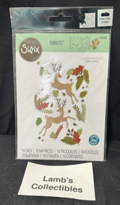 Sizzix Thinlits Dies Delightful Deer by Lisa Jones 19 dies 665945 scrapbooking
