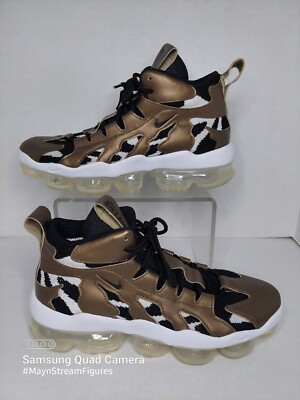 Nike Vapormax Mens Size Black Gold Gliese Metallic Field Shoes