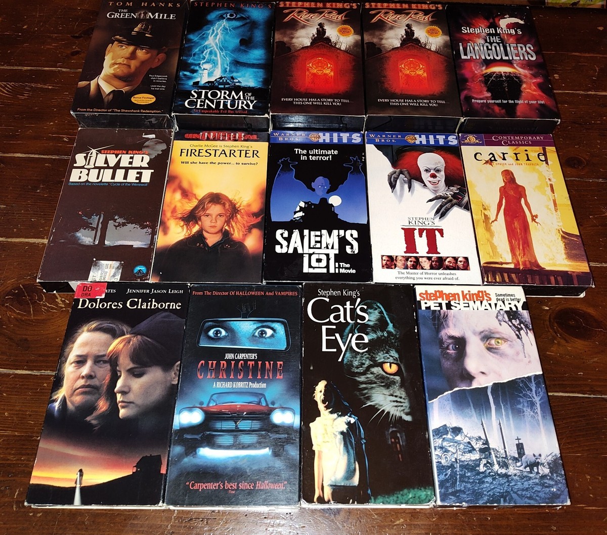 VHS Lot Of (14) Stephen King IT Cat's Eye Pet Sematary