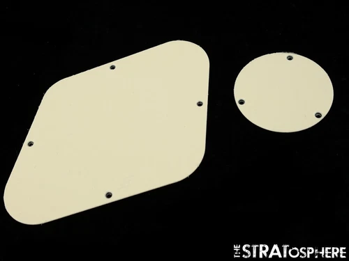 * NEW Cream REAR CONTROL PLATES for Gibson USA Les Paul Standard Guitar 3 Ply