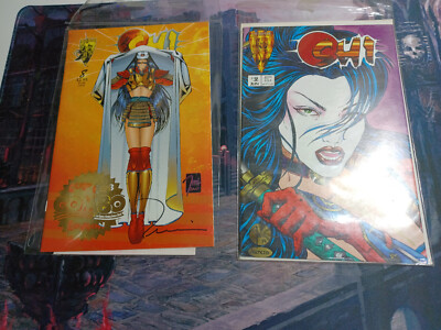 SHI #8 (CRUSADE COMICS) GOLD COMBO EDITION SIGNED BY ARTIST BILLY TUCCI W/ COA