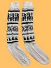 BRAND NEW, 100% ALPACA WOOL SOCKS, SIZE 6 TO 9, LEG WARMERS, 1 PAIR, WHITE COLOR