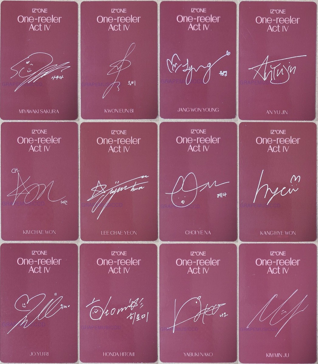 IZ*ONE One-reeler ポストカード 36枚 コンプ セット iz*one 4th mini album One-reeler Act IV 3ver. set + yena