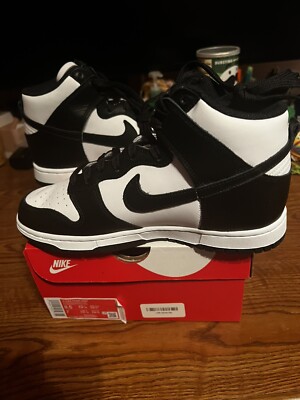 NEW Nike Dunk High Black White Panda 8.5W / 7M | eBay