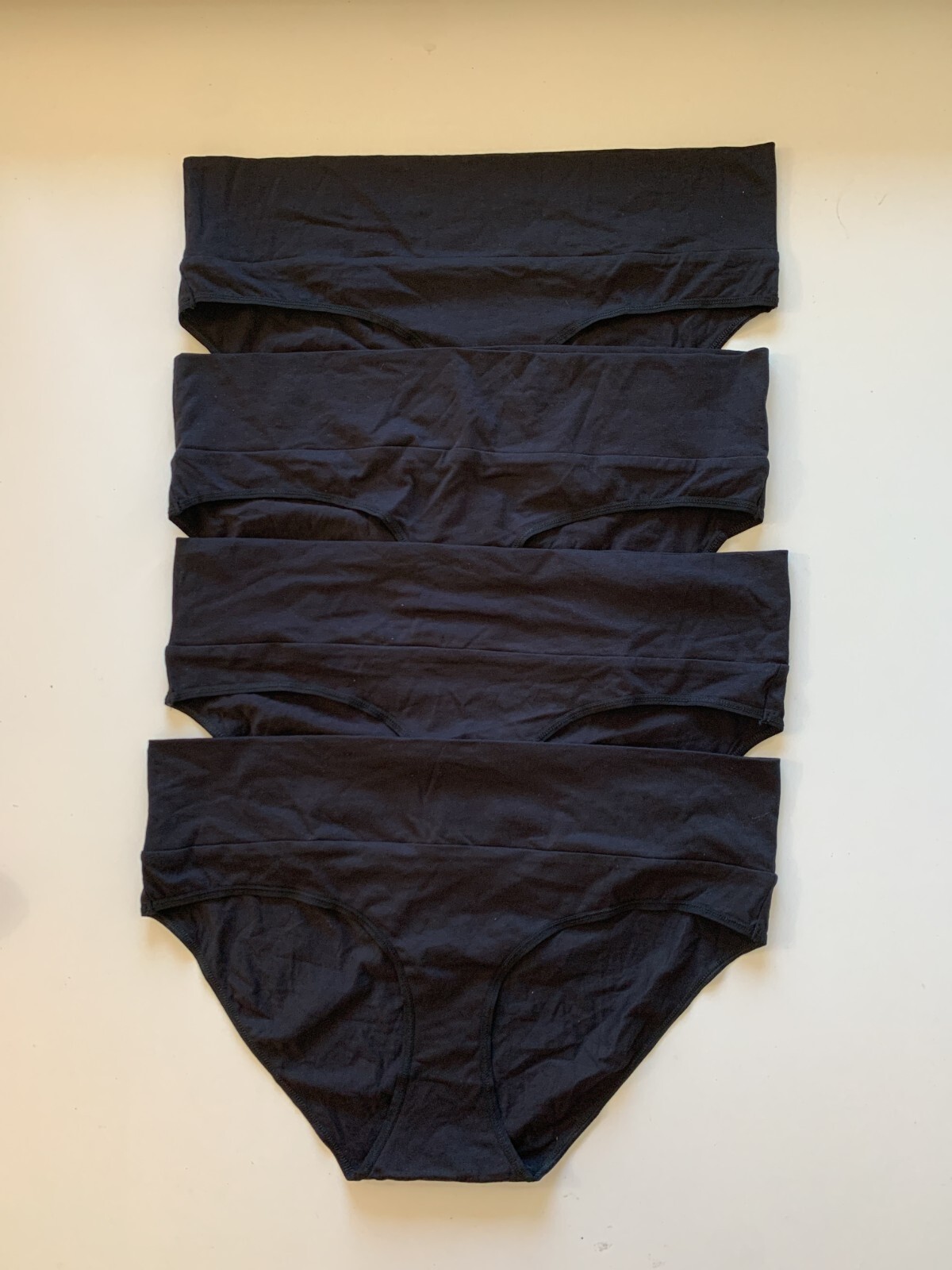 Lot of 4 MOTHERHOOD MATERNITY Sz L Cotton Bikini Foldover Panties Underwear eBay