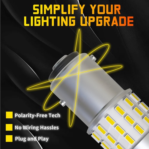 For Toyota 2X 1157 LED Tail Brake Stop Reverse Parking Turn Signal Light Bulbs - Picture 6 of 8