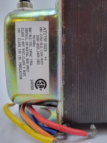 Honeywell AT175F1023 Circuit Breaker Transformer 75VA 120/240V to 24V Class 2 - Picture 3 of 11
