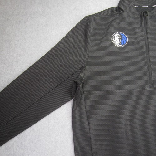 Dallas Mavericks Sweater Mens XL Dark Gray Nike Golf Aero React 1/4 Zip Pullover - Picture 3 of 15