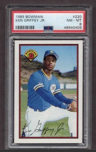 1989 Bowman #220 Ken Griffey Jr RC PSA 8 Centered HOF
