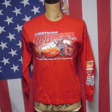 CARS youth small T-shirt Lightning McQueen  Mater longsleeves tee Disney-Pixar