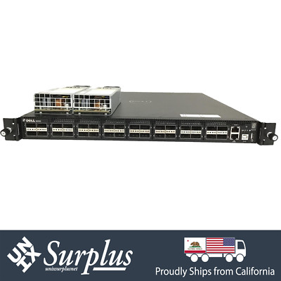 32 Port 40GbE QSFP+ Dell S6000 SONIC OS Quad Core Cortex A7 Processor F2B Switch