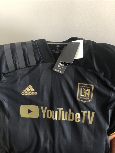 Camiseta de fútbol Adidas Authe LA Los Angeles FC MLS Estados Unidos nueva con etiquetas talla L para hombre - Imagen 2 de 10