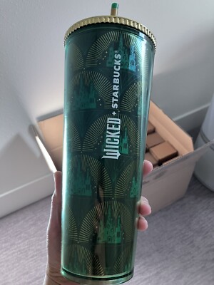 WICKED STARBUCKS CUP EMERALD CITY Metallic Green Cold Cup (24 oz.)
