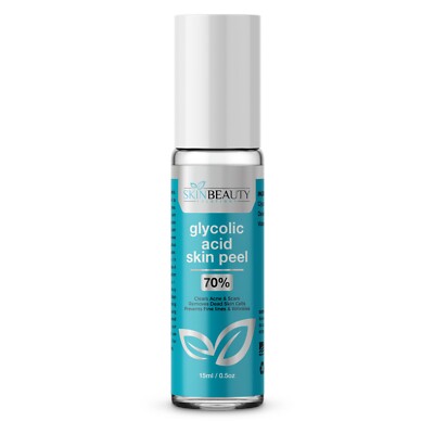 GLYCOLIC Acid Skin Roll-On Peel 70%- Scars-Wrinkles- Acne- Spots- Easy Use