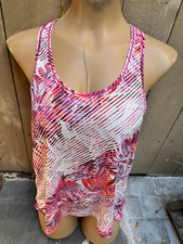 Prana Sleeveless Tank Top Racerback Vented Floral Print - Women's Jrs S