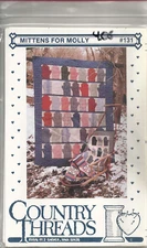 COUNTRY THREADS 131 QUILTED MITTENS, LAP ROBE, MINI-QUILT SEWING PATTERN ©1988