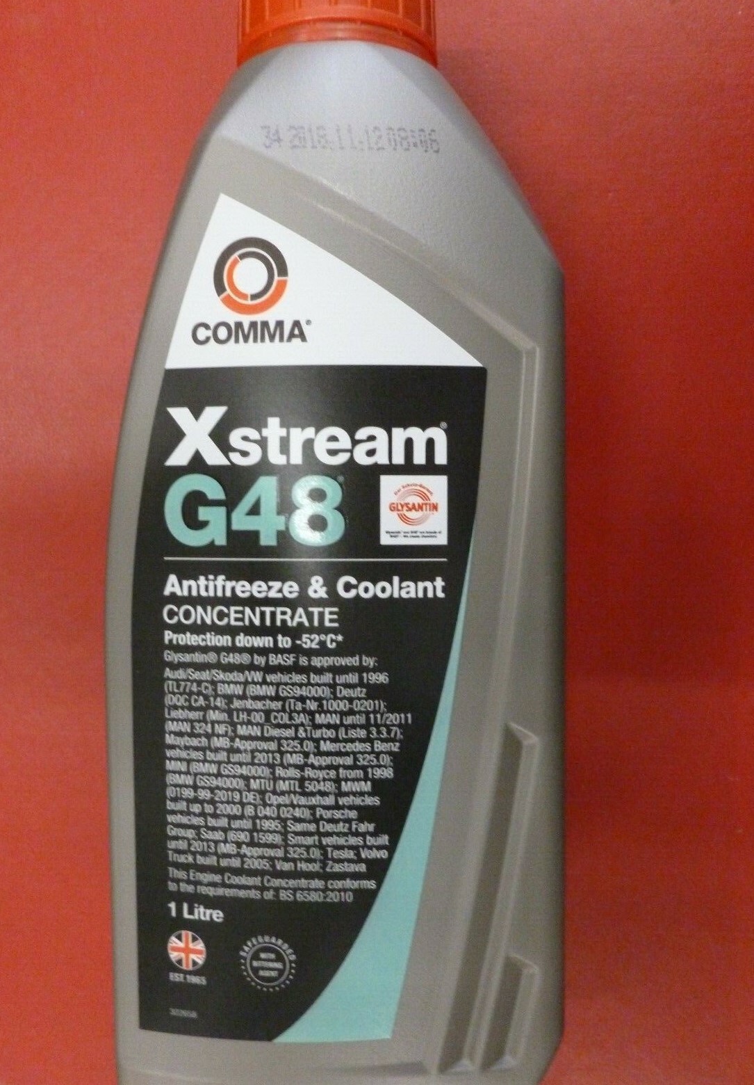 Comma Xstream G48 Antifreeze / Coolant Concentrated (XSG1L) 1 Litre