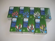 PHILIPS 100 Mini Lights Red/Blue/Clear/Green Indoor/Outdoor 24.7 ft. New in Box
