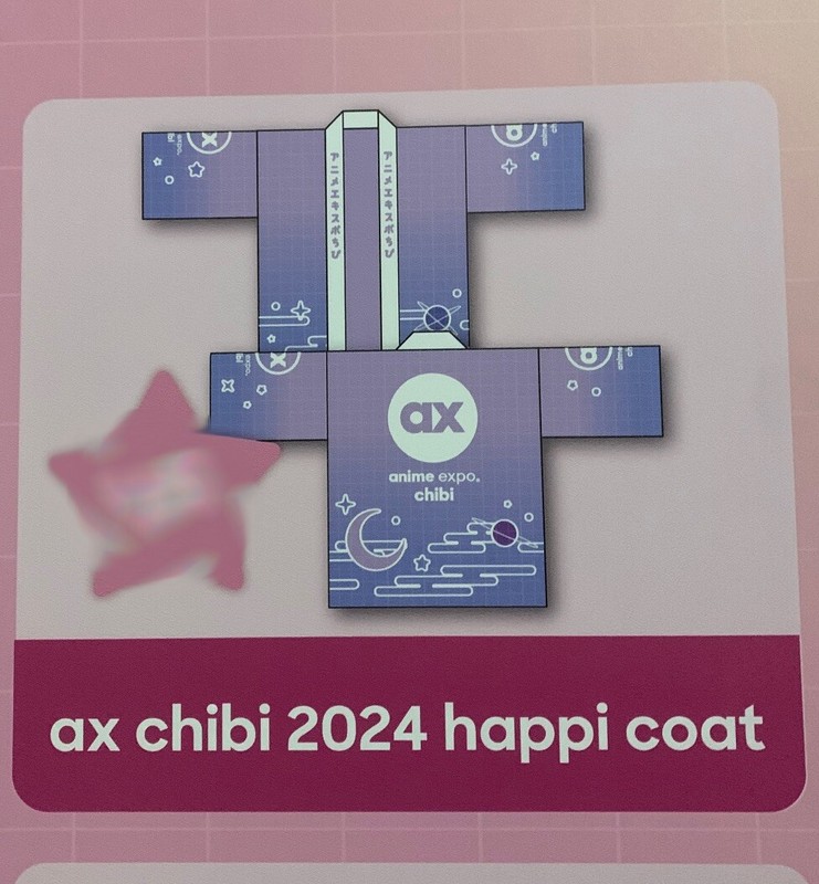 Anime Expo Chibi 2024  Official Happi Coat In hand Size XL